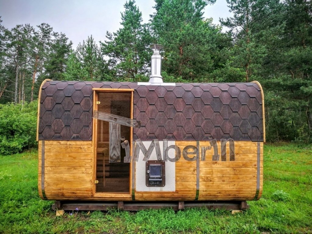 Sauna rectangulaire en bois carré