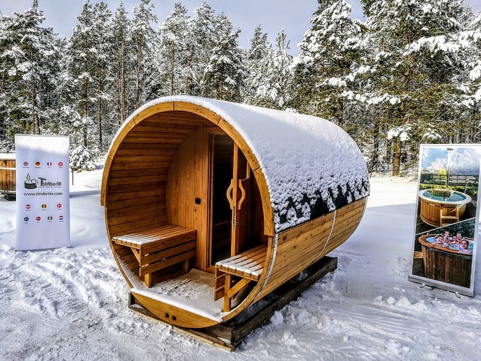 Sauna Extérieur Avec Terrasse Et Chauffage électrique